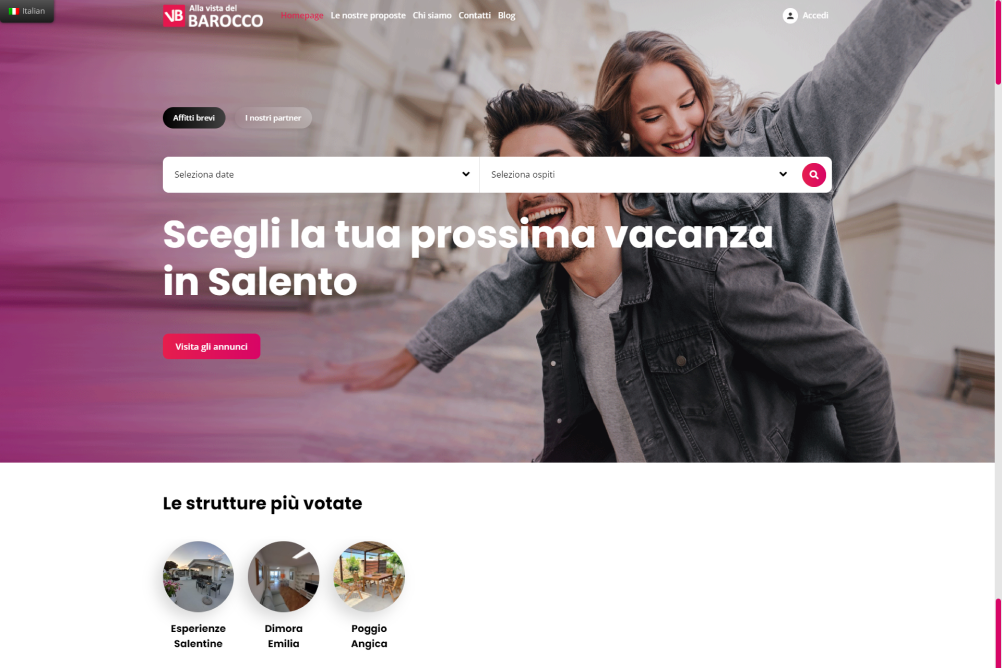 Alla vista del barocco - mana web design