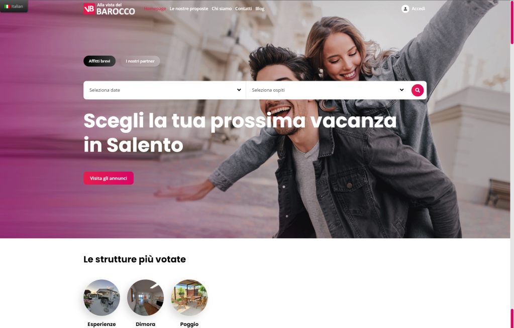 Alla vista del barocco - mana web design